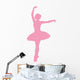 Ballet Silhouette Pink Wall Decal