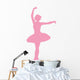 Ballet Silhouette Pink Wall Decal