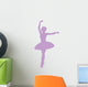Ballet Silhouette Lavender Wall Decal