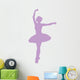 Ballet Silhouette Lavender Wall Decal