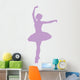 Ballet Silhouette Lavender Wall Decal