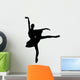 Ballet Silhouette Black Wall Decal