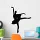 Ballet Silhouette Black Wall Decal