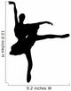 Ballet Silhouette Black Wall Decal