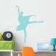 Blue Tutu Ballerina Wall Decal