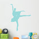 Blue Tutu Ballerina Wall Decal