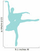 Blue Tutu Ballerina Wall Decal