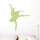 Green Tutu Ballerina Wall Decal