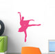 Hot Pink Tutu Ballerina Wall Decal