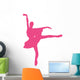 Hot Pink Tutu Ballerina Wall Decal