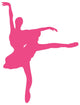 Hot Pink Tutu Ballerina Wall Decal