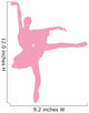 Pink Tutu Ballerina Wall Decal