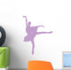 Purple Tutu Ballerina Wall Decal