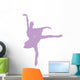 Purple Tutu Ballerina Wall Decal