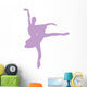 Purple Tutu Ballerina Wall Decal
