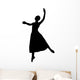 Black Ballet Dancer Wall Decal