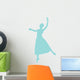 Ballet Silhouette Light Blue Wall Decal