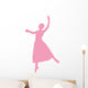 Ballet Silhouette Pink Wall Decal