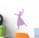 Ballet Silhouette Lavender Wall Decal