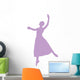 Ballet Silhouette Lavender Wall Decal