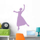 Ballet Silhouette Lavender Wall Decal