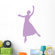 Ballet Silhouette Lavender Wall Decal