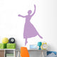 Ballet Silhouette Lavender Wall Decal
