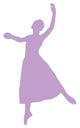Ballet Silhouette Lavender Wall Decal
