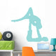 Blue Couple Dancing Ballet Wall Decal
