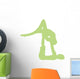Green Couple Dancing Ballet Wall Decal