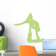 Green Couple Dancing Ballet Wall Decal