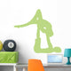 Green Couple Dancing Ballet Wall Decal