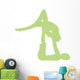 Green Couple Dancing Ballet Wall Decal