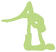 Green Couple Dancing Ballet Wall Decal