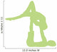 Green Couple Dancing Ballet Wall Decal