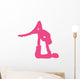 Hot Pink Couple Dancing Wall Decal