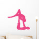 Hot Pink Couple Dancing Wall Decal