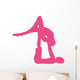 Hot Pink Couple Dancing Wall Decal