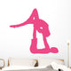 Hot Pink Couple Dancing Wall Decal