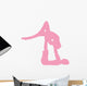 Pink Couple Dancing Ballet Wall Decal