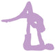 Purple Couple Dancing Ballet Wall Decal
