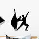 Black Coupled Dancing Ballerinas Wall Decal
