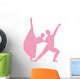 Pink Partnered Dancers Ballerinas Wall Decal