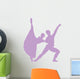 Purple Partnered Dancers Ballerinas Wall Decal