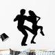 Black Ballet Couples Silhouette Wall Decal