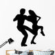 Black Ballet Couples Silhouette Wall Decal