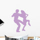 Ballet Silhouette Couples Lavender Wall Decal