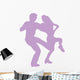 Ballet Silhouette Couples Lavender Wall Decal
