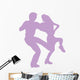 Ballet Silhouette Couples Lavender Wall Decal