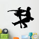 Black Ballet Couples Silhouette Wall Decal